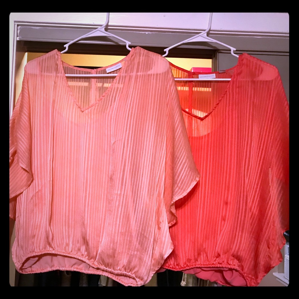 New York and Co. Blouses. Soft Pink & Coral